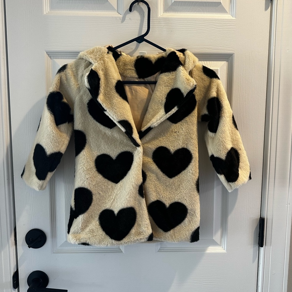 Girls Fuzzy Soft Coat